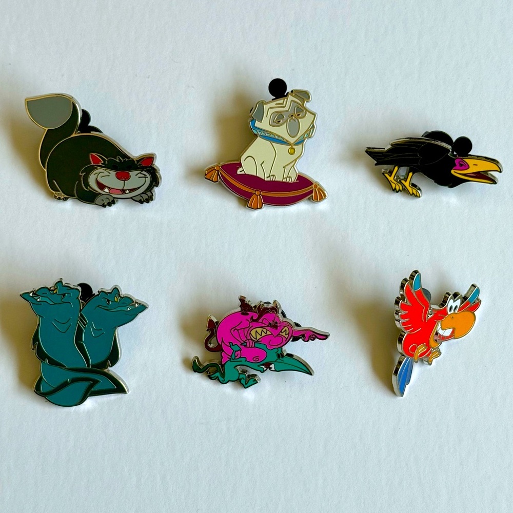 Disney Pins - Complete Villains Sidekicks Set